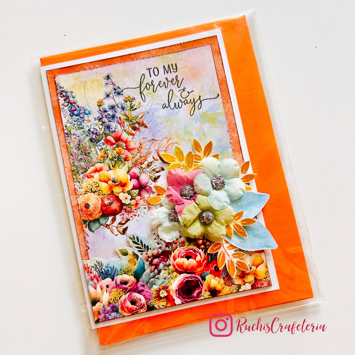 🌸 Anniversary Card – “To My Forever & Always”