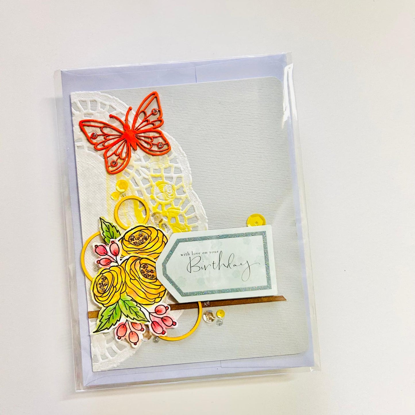 🦋 Birthday Card – “Go Enjoy a Big Slice of Cake”