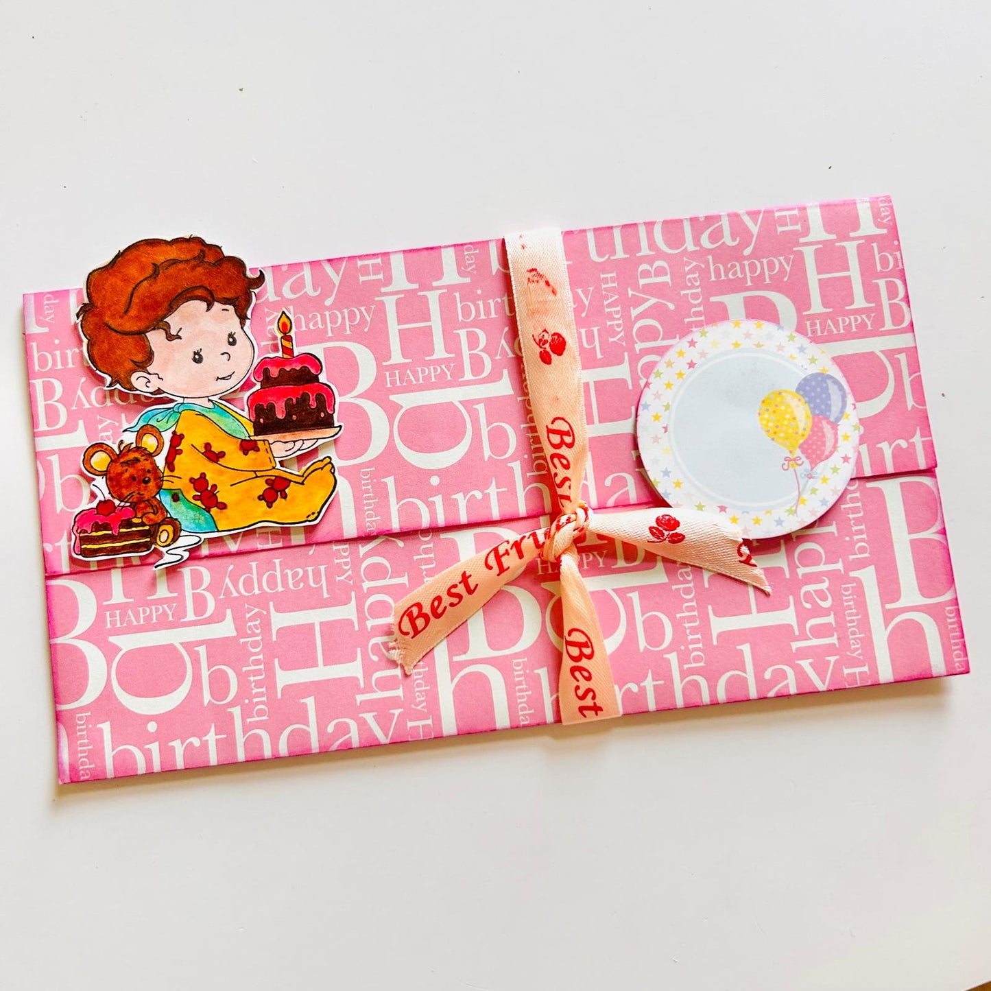 ๐ Handmade Birthday Envelope Card
