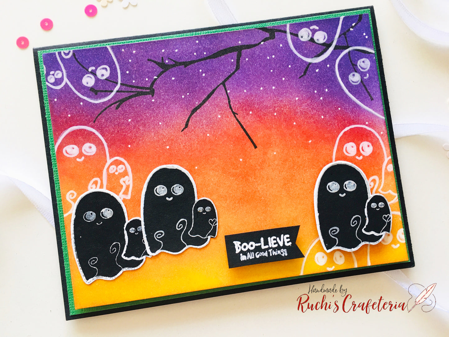 👻 Halloween Greeting Card – “Boo‑lieve in All Good Things”