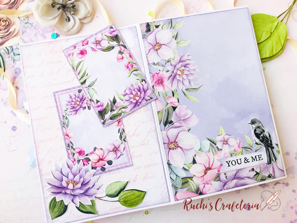 💜 Special Day – Handcrafted Pastel Florals Photo Album