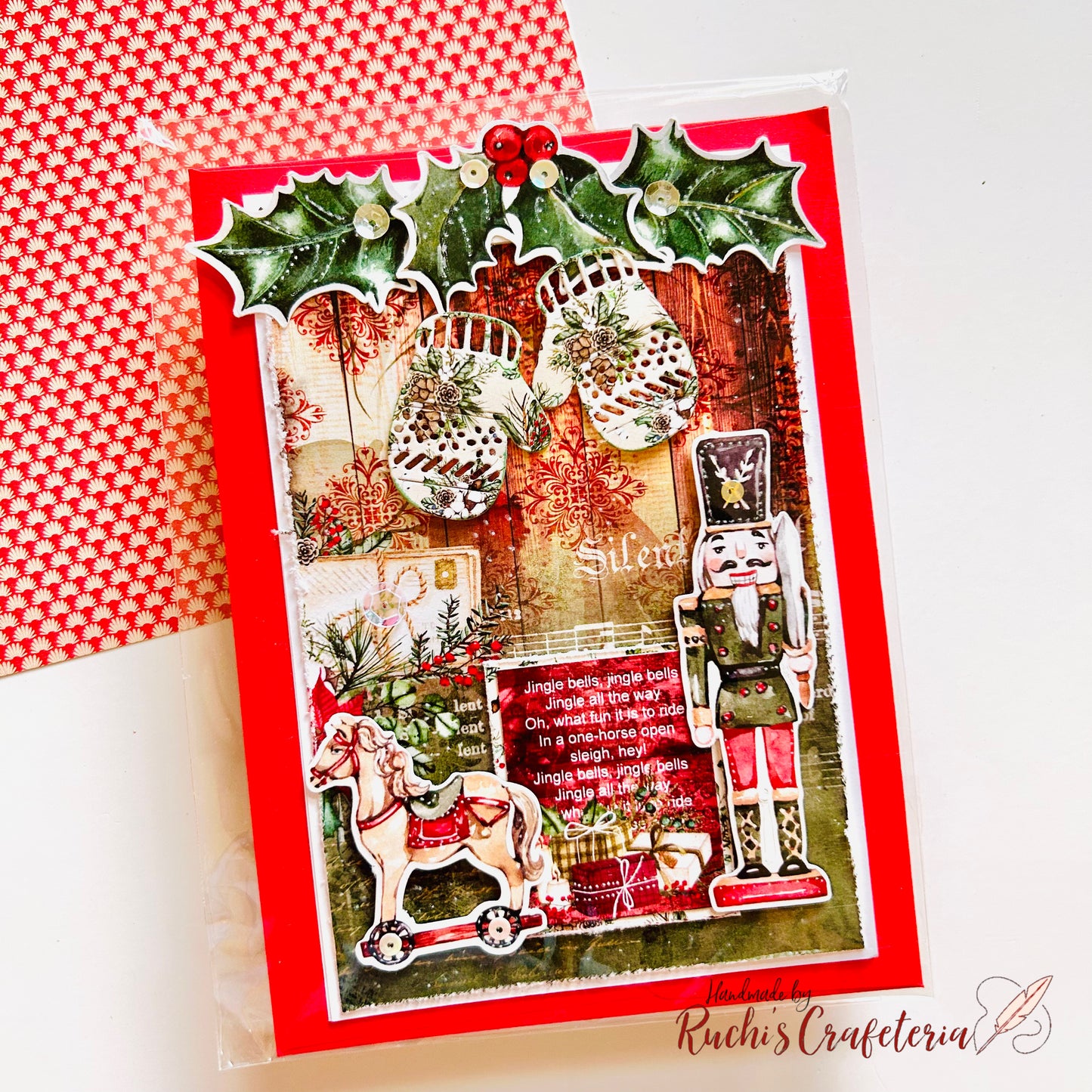 🎄 Handmade Christmas Greeting Card – A Festive Keepsake