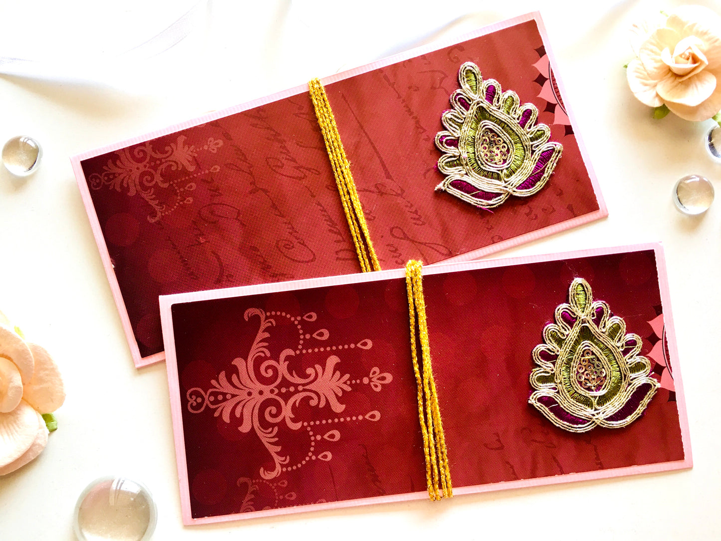 Festive Shagun Envelopes β Traditional Prints & Motifs β¨π - Set of 2