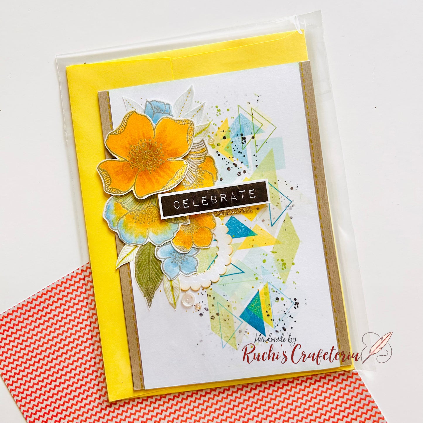🌼 Decorative Card – “Celebrate”