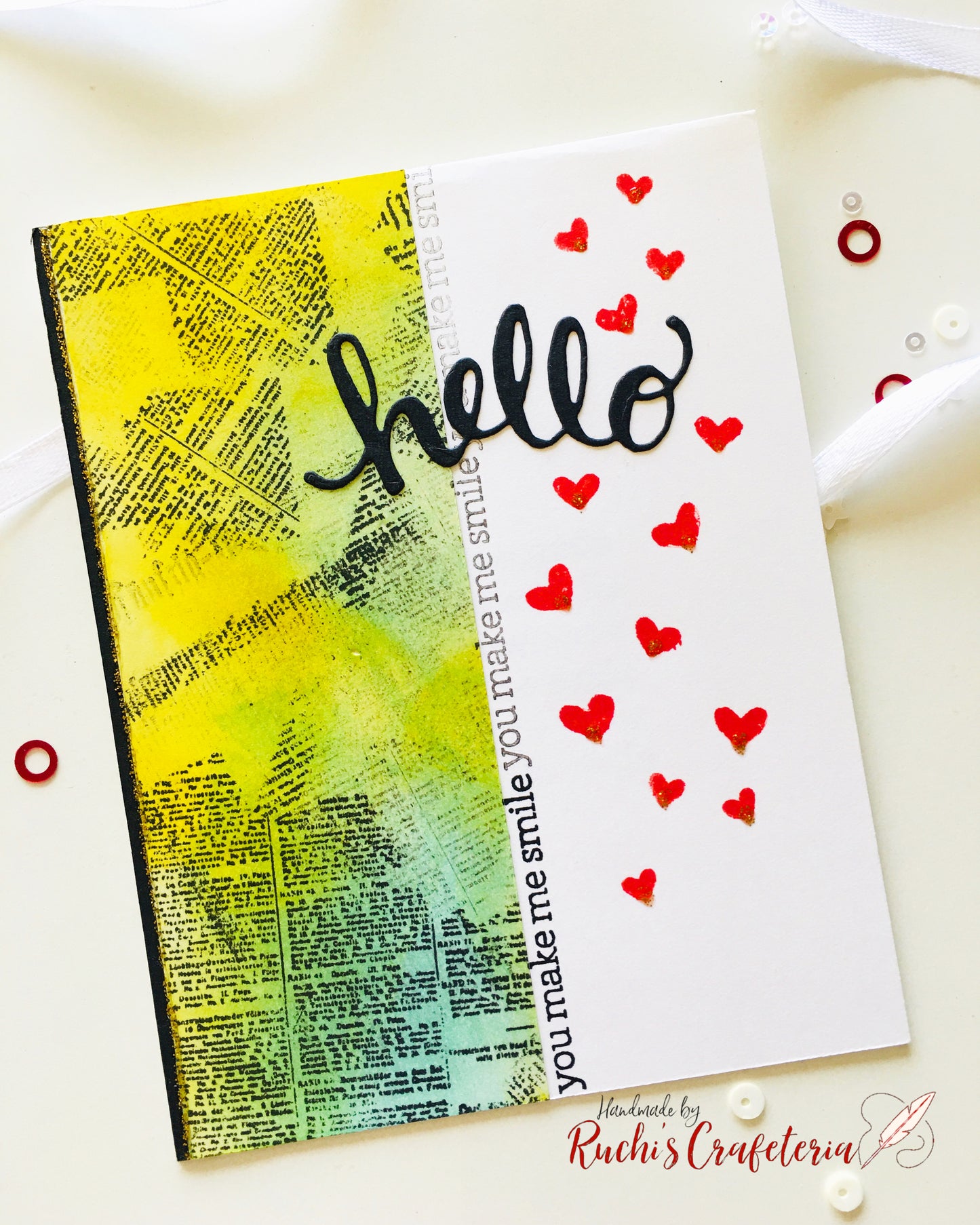 ❤️ Greeting Card – “Hello, You Make Me Smile”