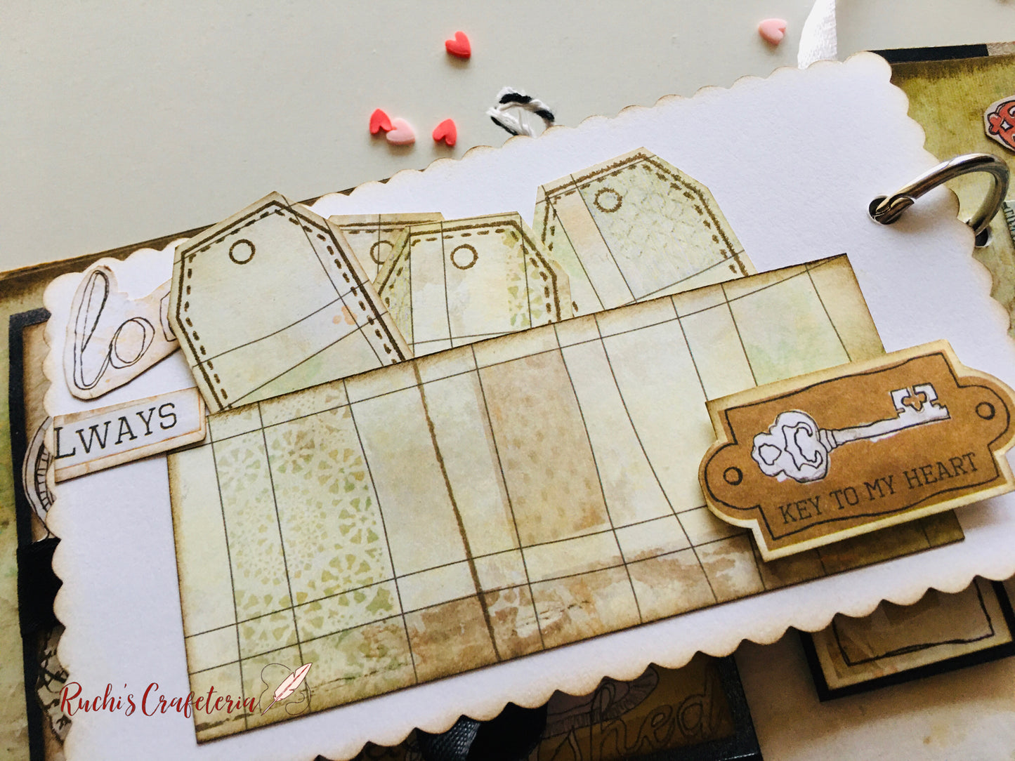 🖤🦋 Together Always – Handcrafted Vintage Photo Album