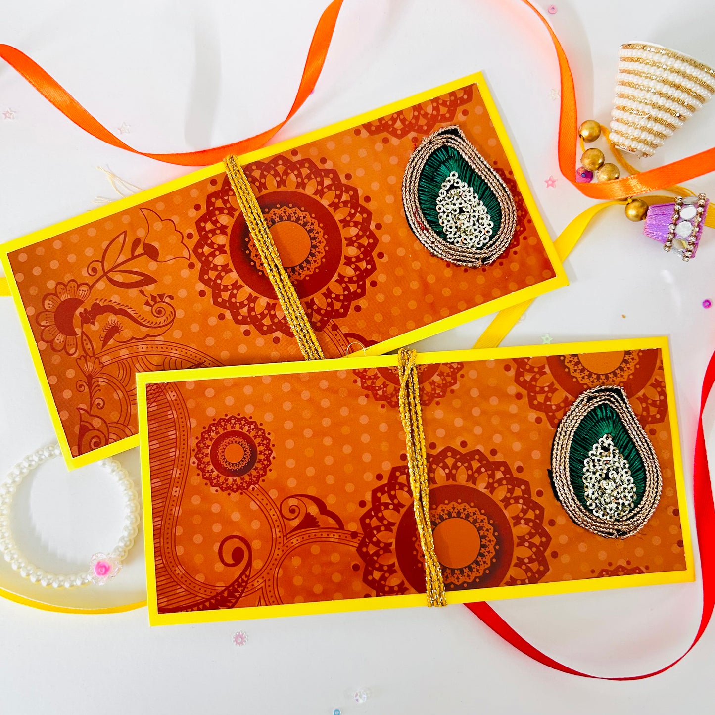 Festive Shagun Envelopes β Traditional Prints & Motifs β¨π - Set of 2