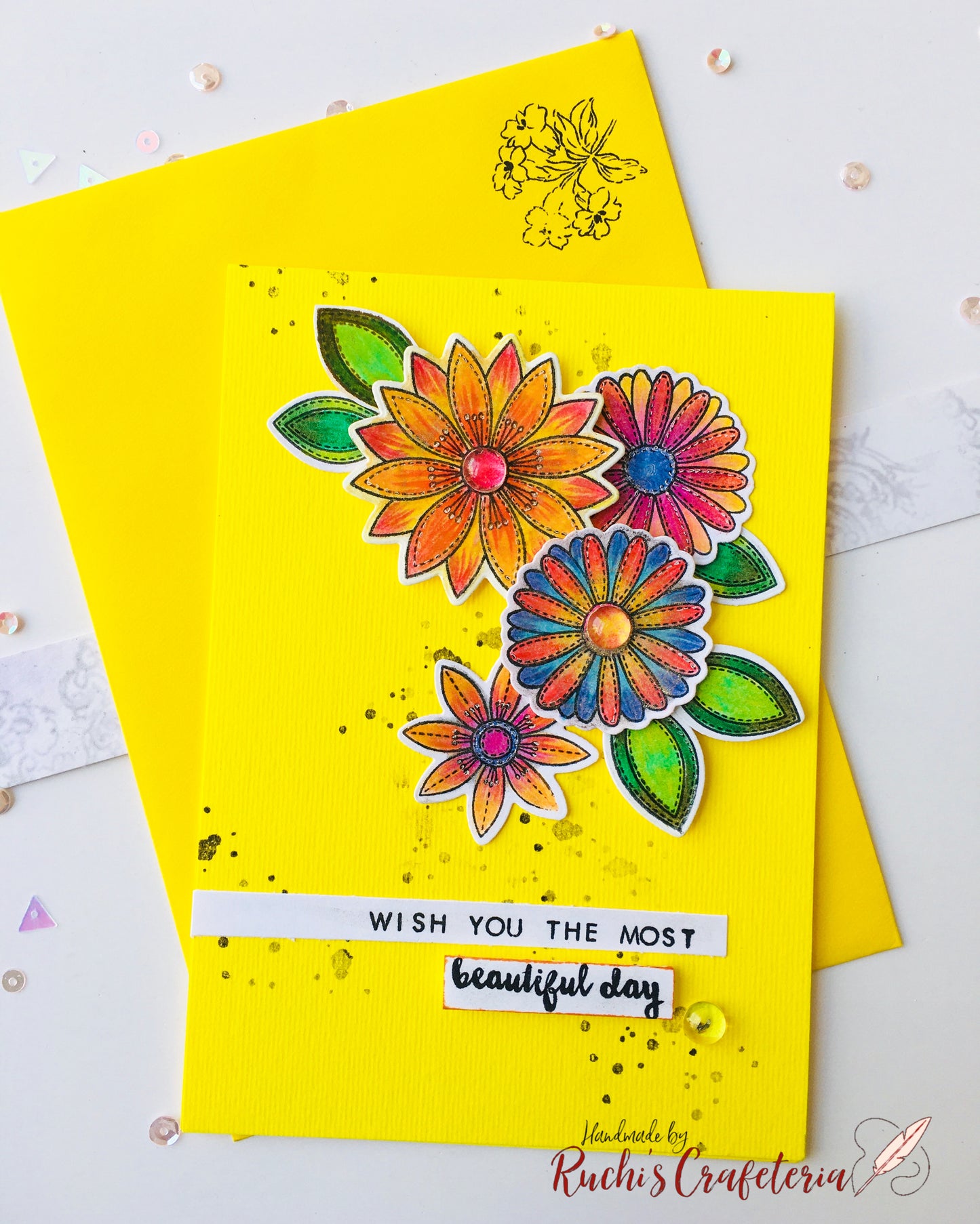 🌸 Birthday Card – “Wish You the Most Beautiful Day”