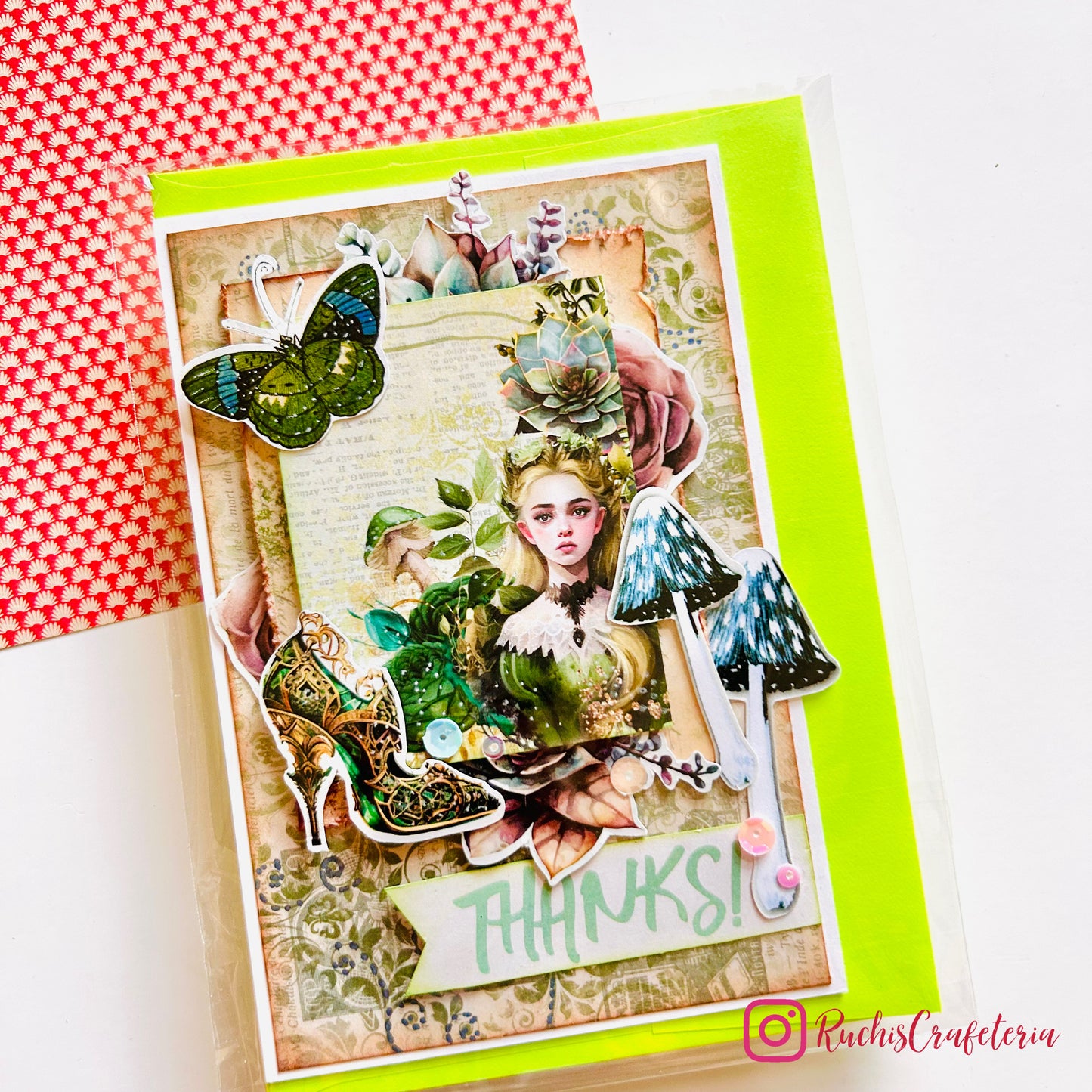 🦋 Greeting Card – “Thank You”