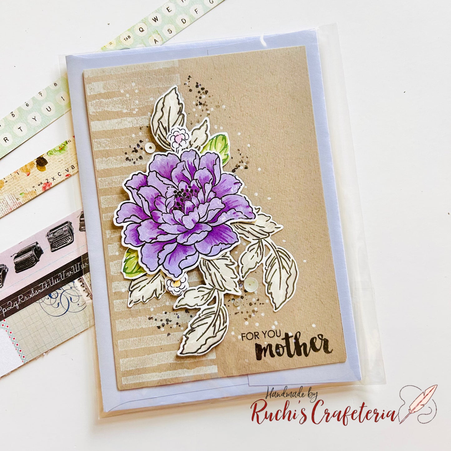 For You, Mother – Handmade Floral Birthday Card