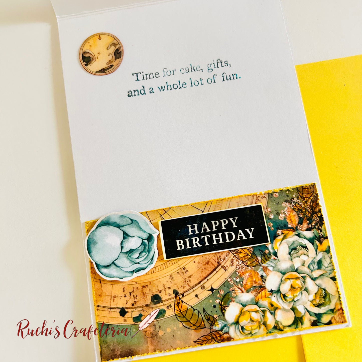 Handmade Celestial Skies Easel Birthday Card ๐๐ธ