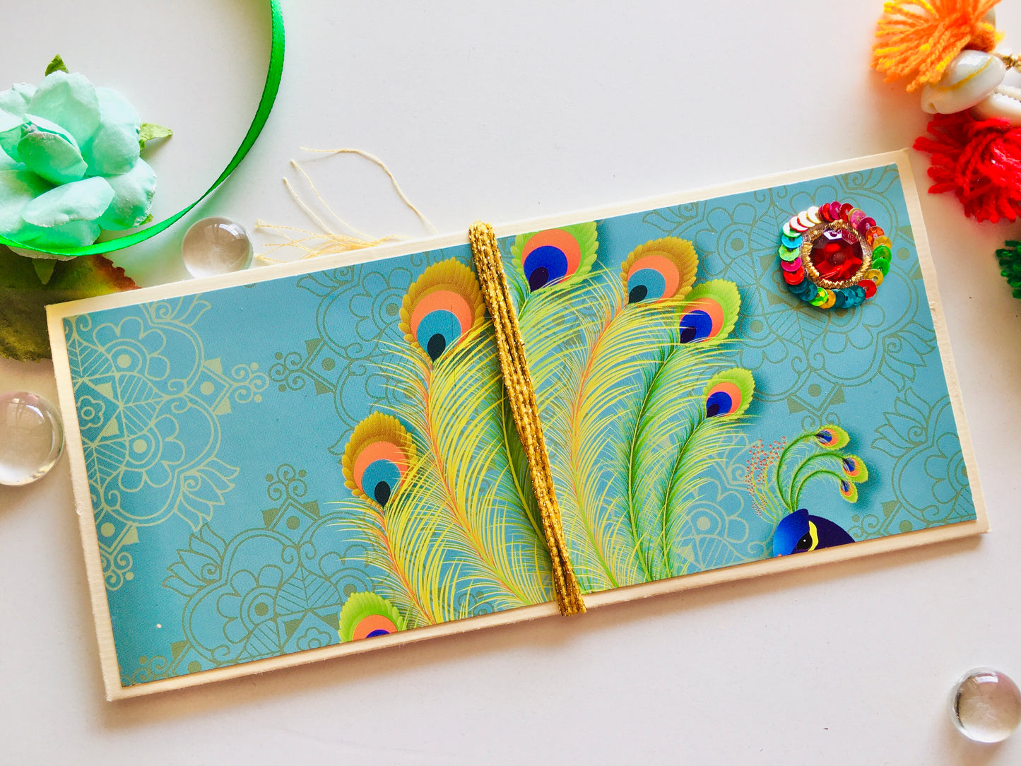 Festive Shagun Envelopes β Traditional Prints & Stone Motifs β¨π - Set of 4