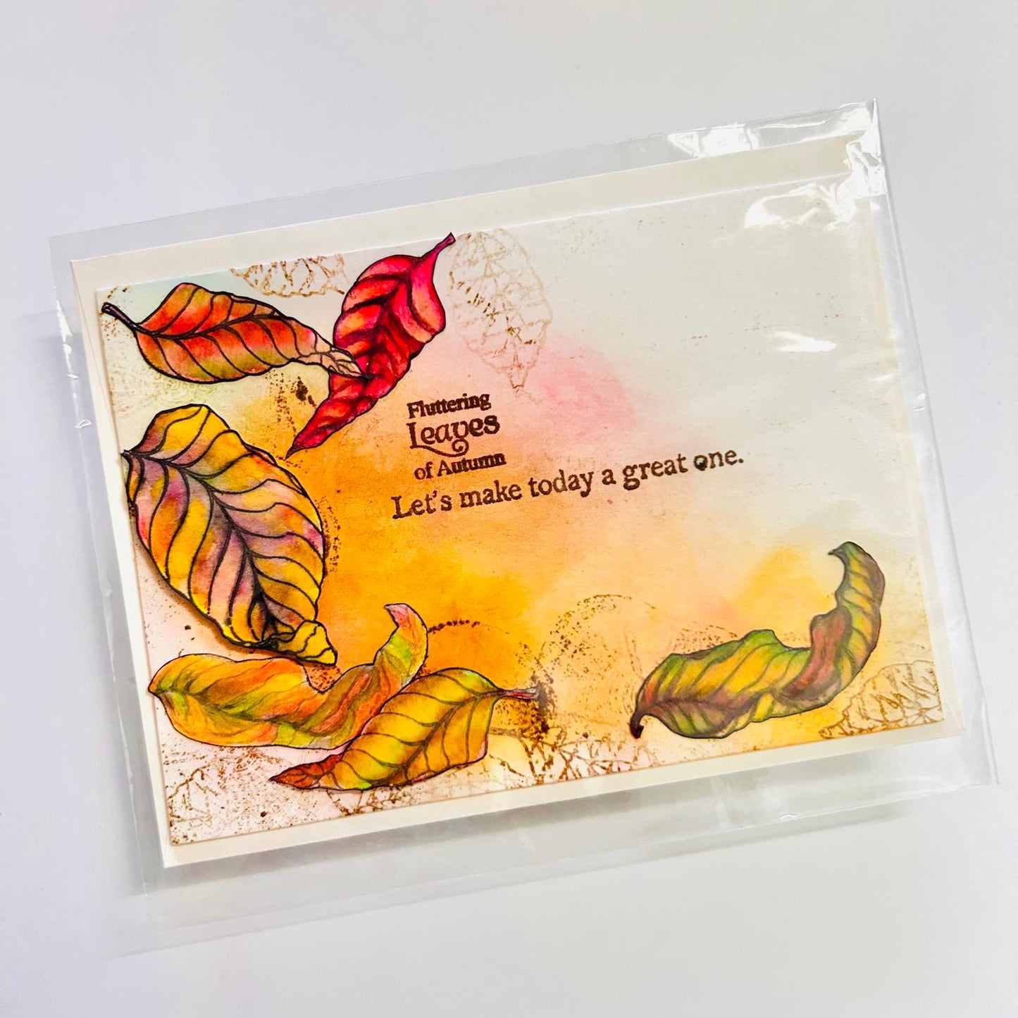 🍂 Birthday Card with Autumn Leaves