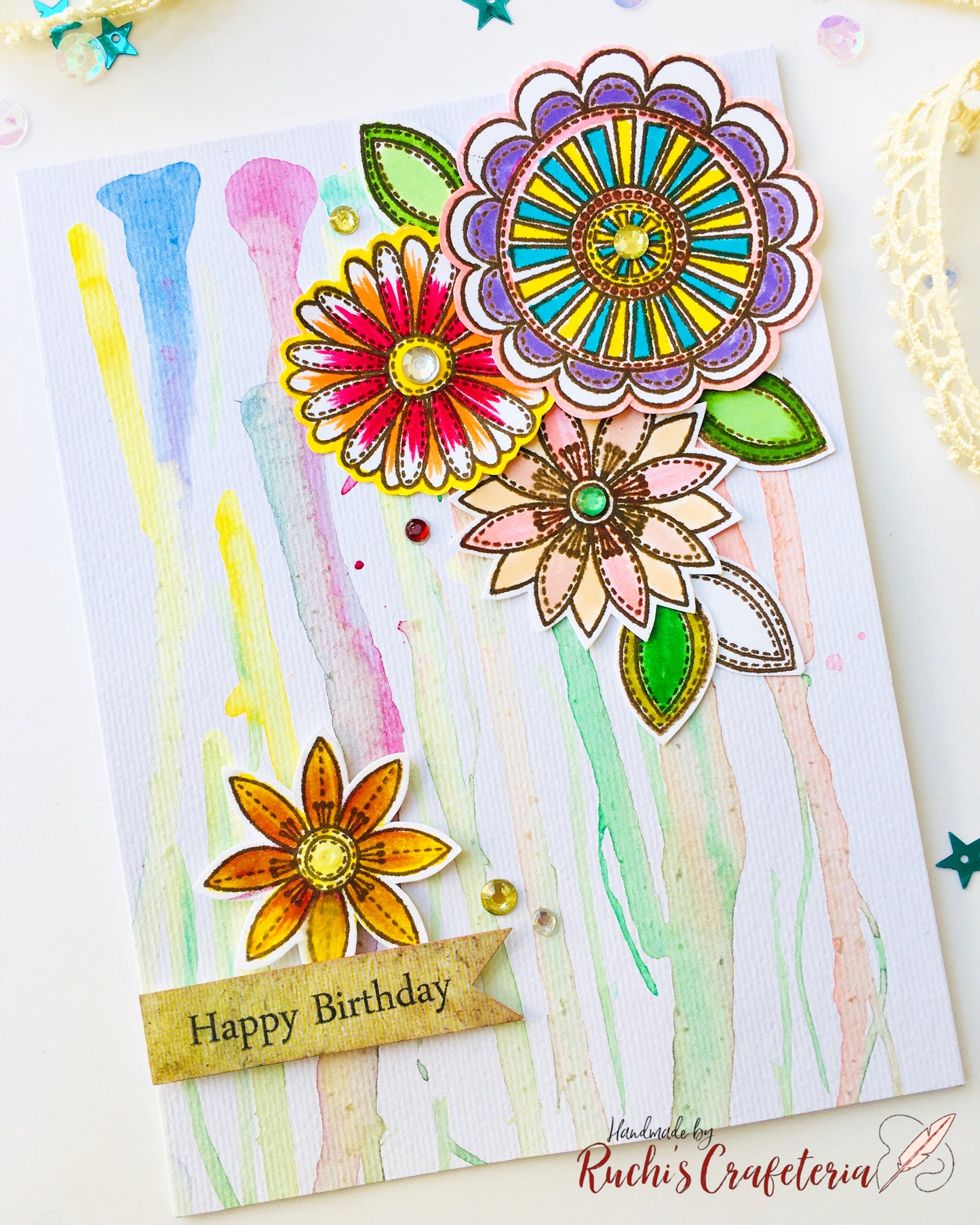 🌸 Watercolored Birthday Card