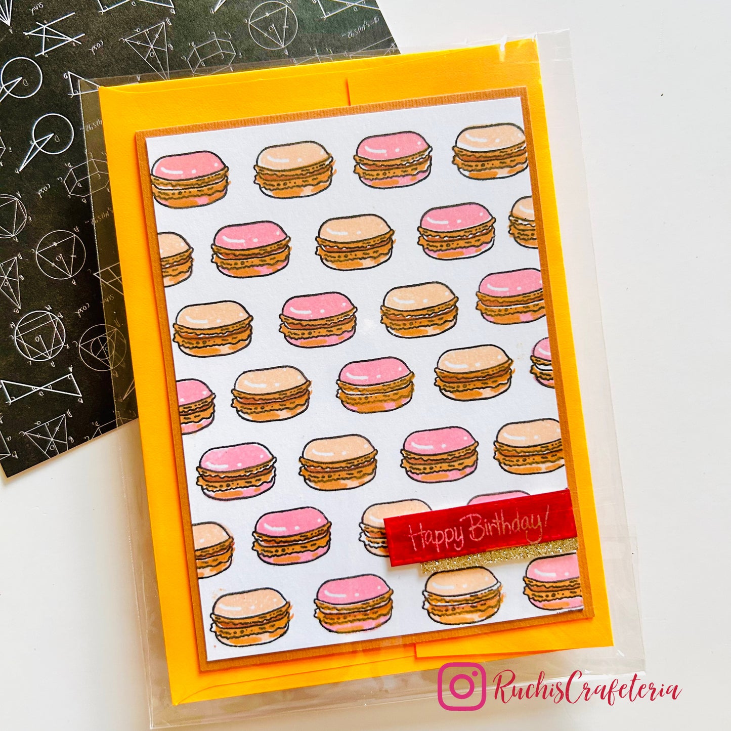 Handmade Birthday Card β with Stamped Macarons π©·ππ€