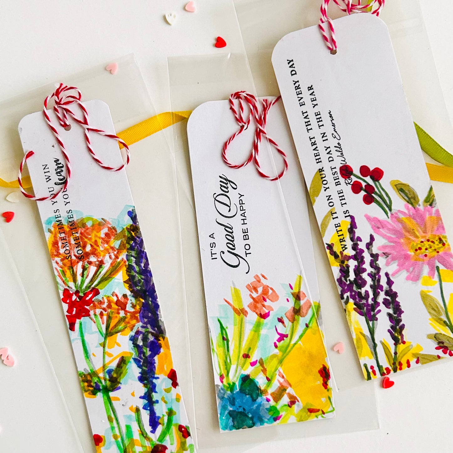 Floral Bookmarks #5 -Set of 3