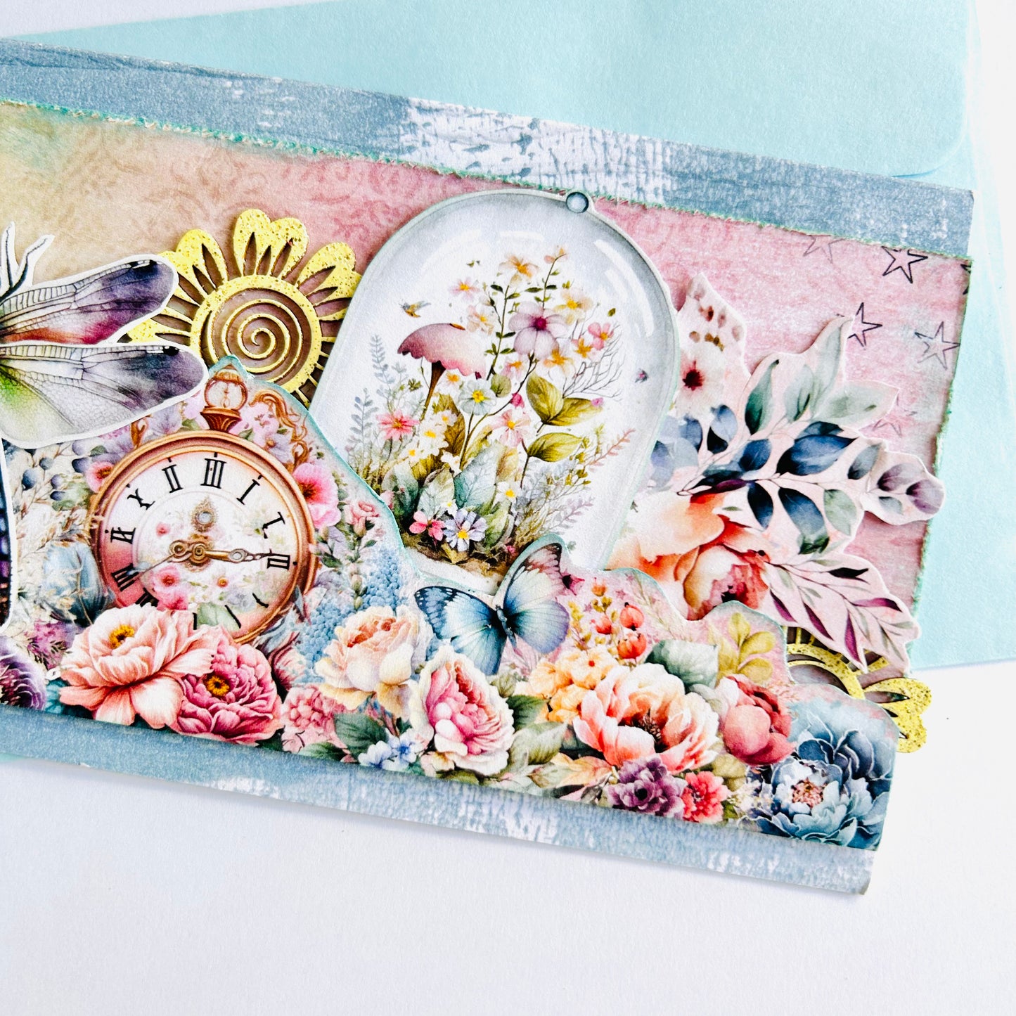 🌸🕰️ Whimsical Birthday Card