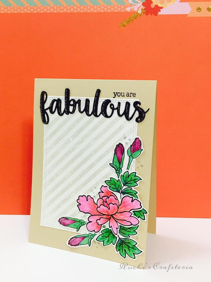 🌸 Greeting Card – “You Are Fabulous”