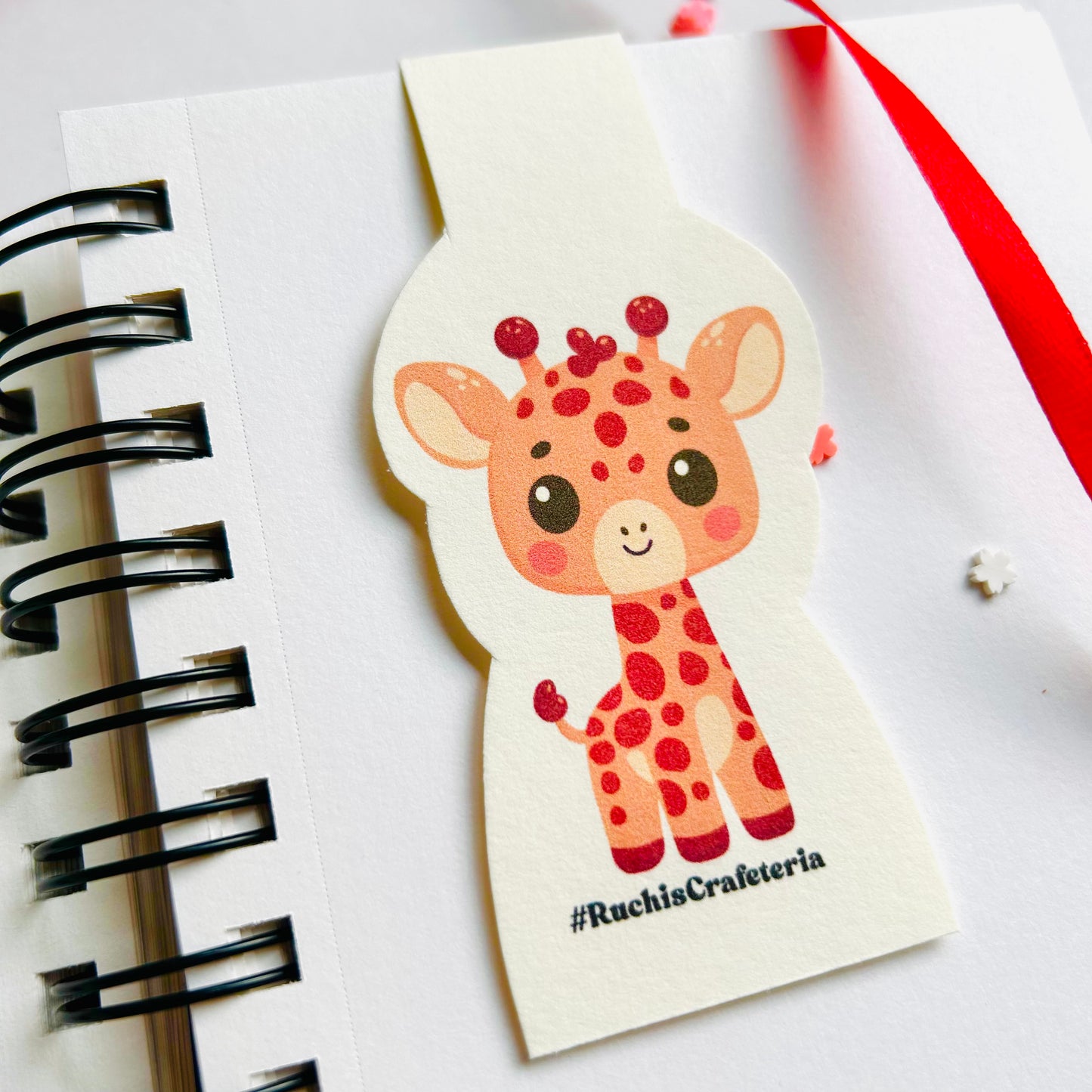 π¦π Magnetic Bookmark β 'Pumpkin' the Baby Giraffe