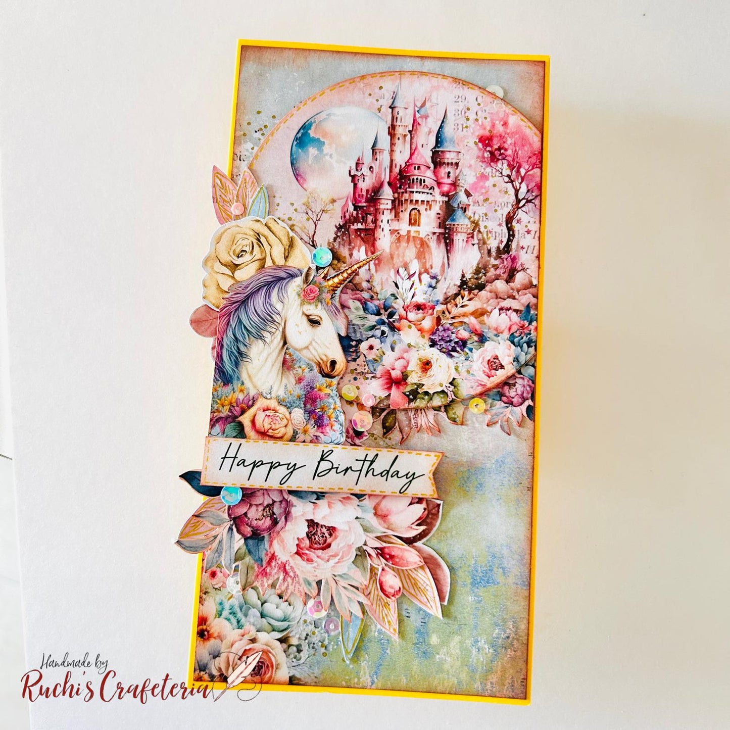 🦄 Decorative Birthday Card