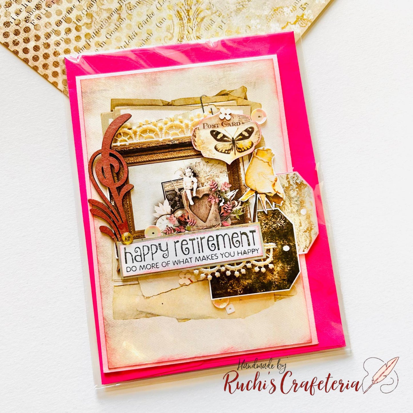 🎉 Greeting Card – “Happy Retirement”