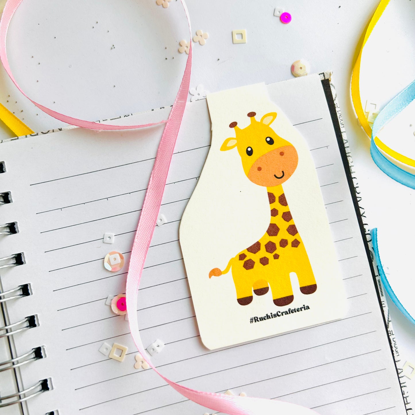 🦒 Magnetic Bookmark – Sheeba the Baby Giraffe