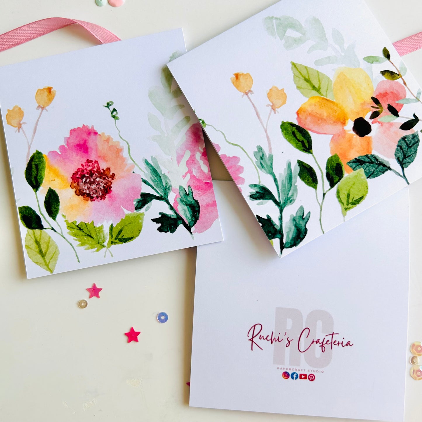 πΈ Pinkvilla Note Cards - Set of 3
