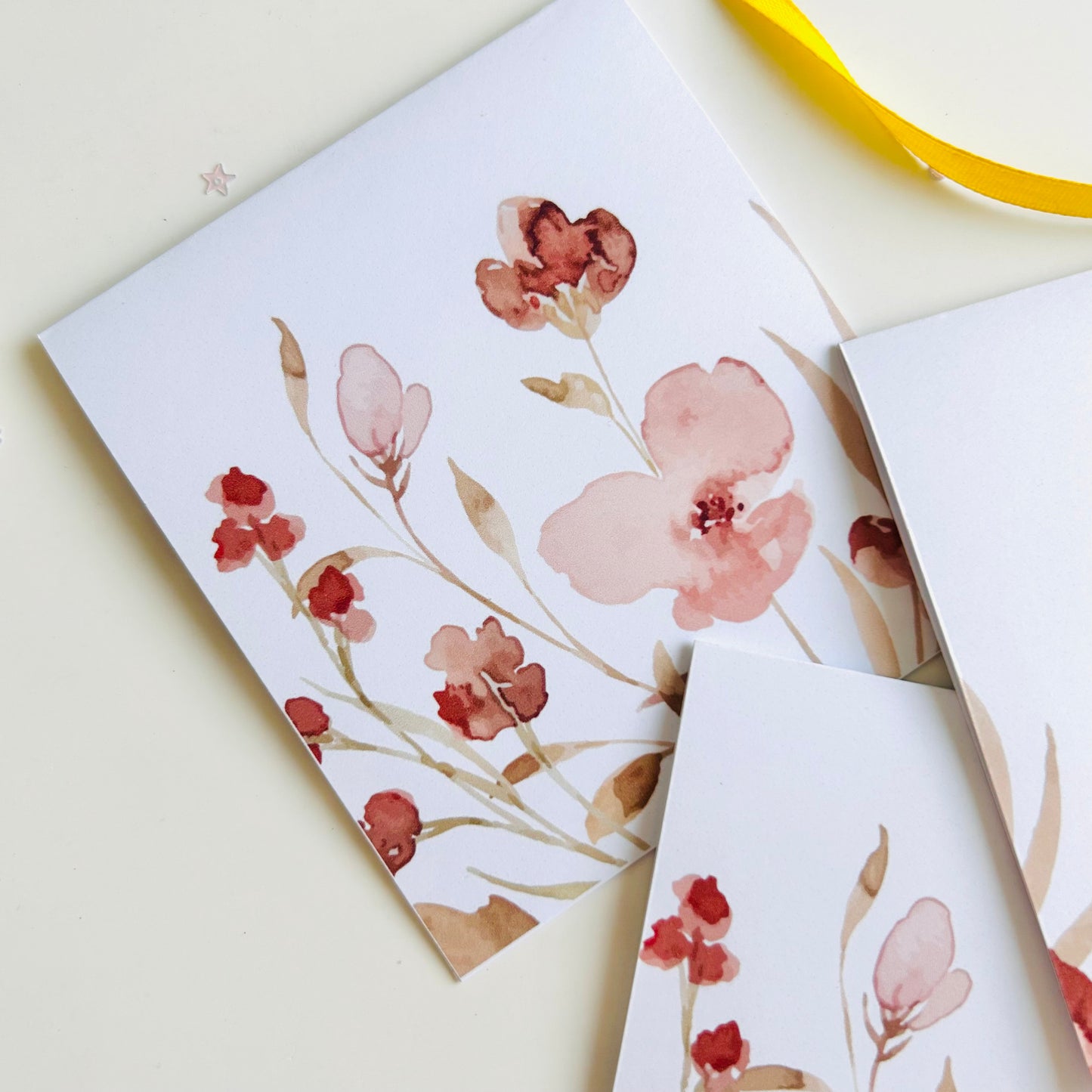 π€π©· Earthy Blooms Note Cards - Set of 3
