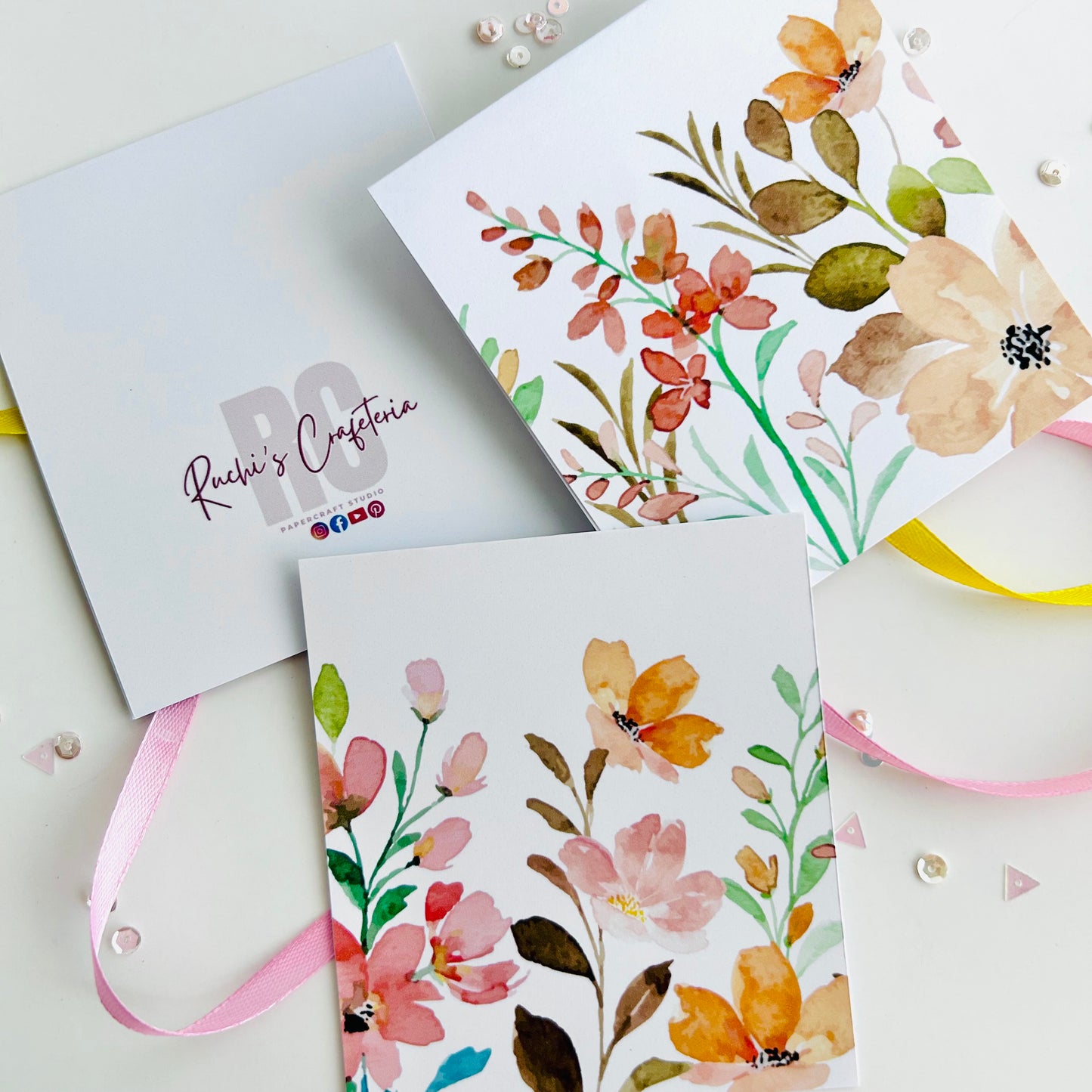 š§”š©¶ Orbit Orange Note Cards - Set of 3