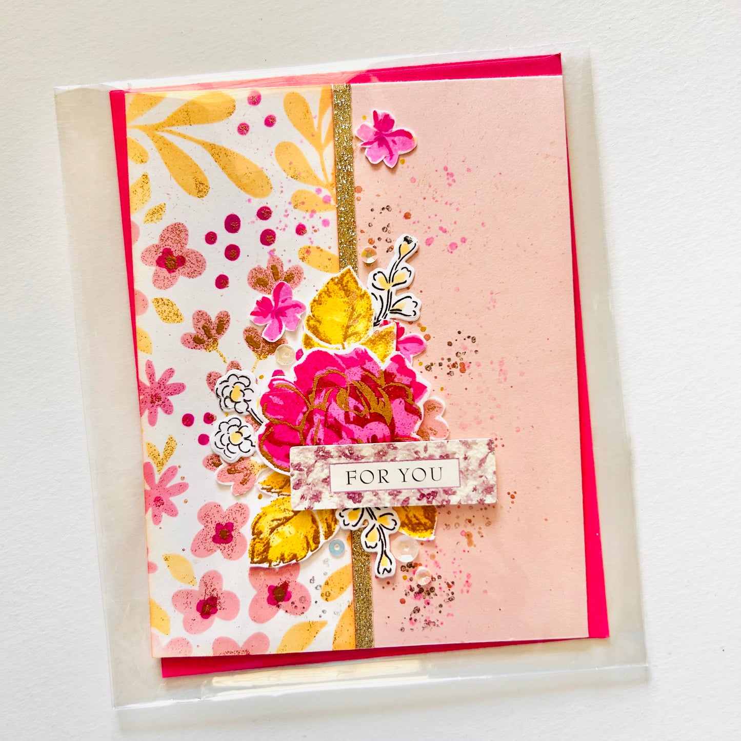 🌸 Floral Greeting Card – “For You”