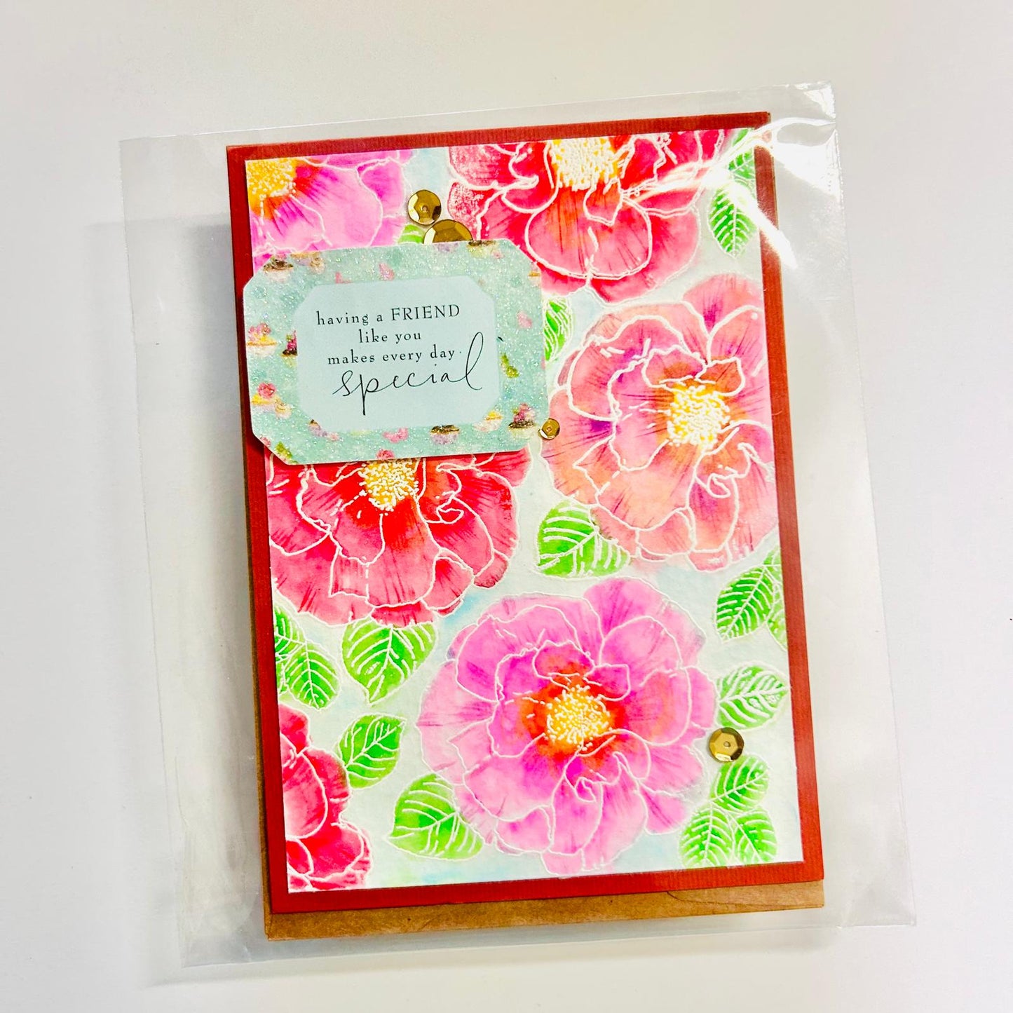 🌸 Floral Greeting Card For a Friend