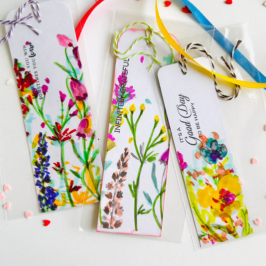 Floral Bookmarks #2 - Set of 3