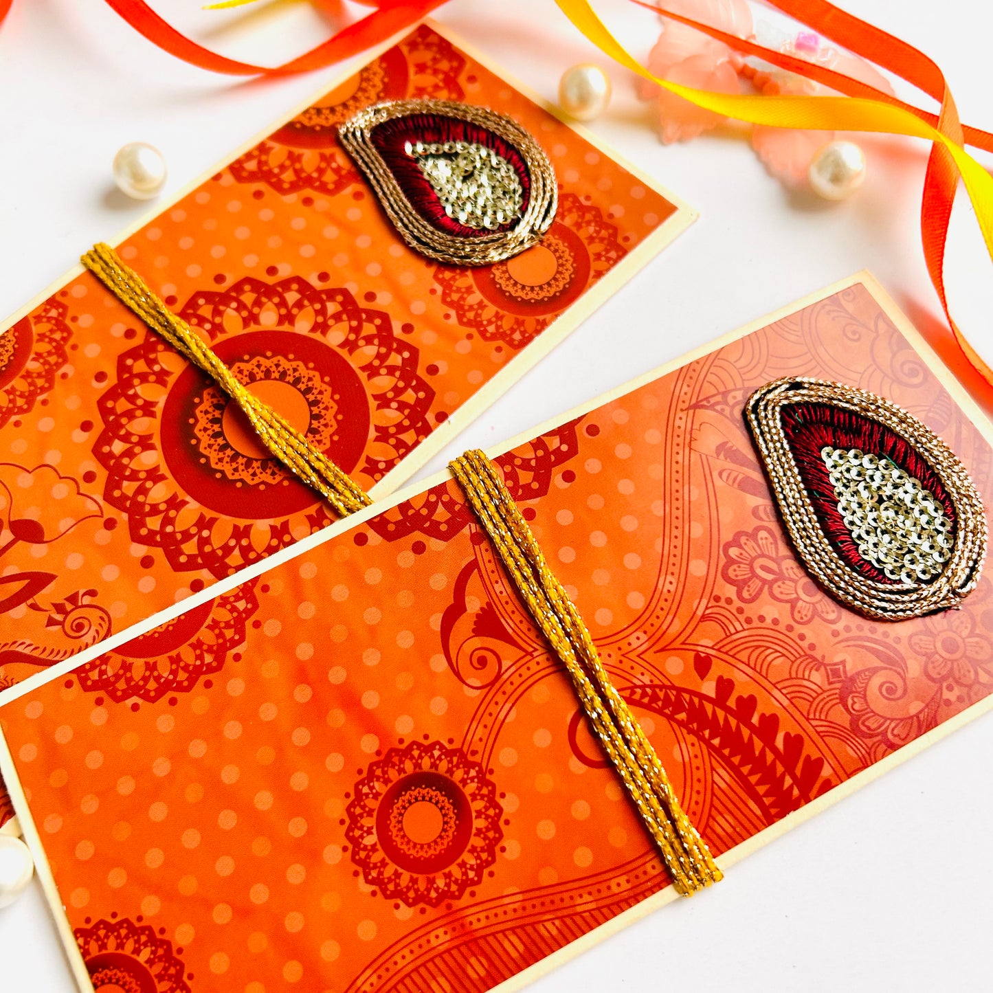 Festive Shagun Envelopes – Traditional Prints & Motifs ✨💌 - Set of 2
