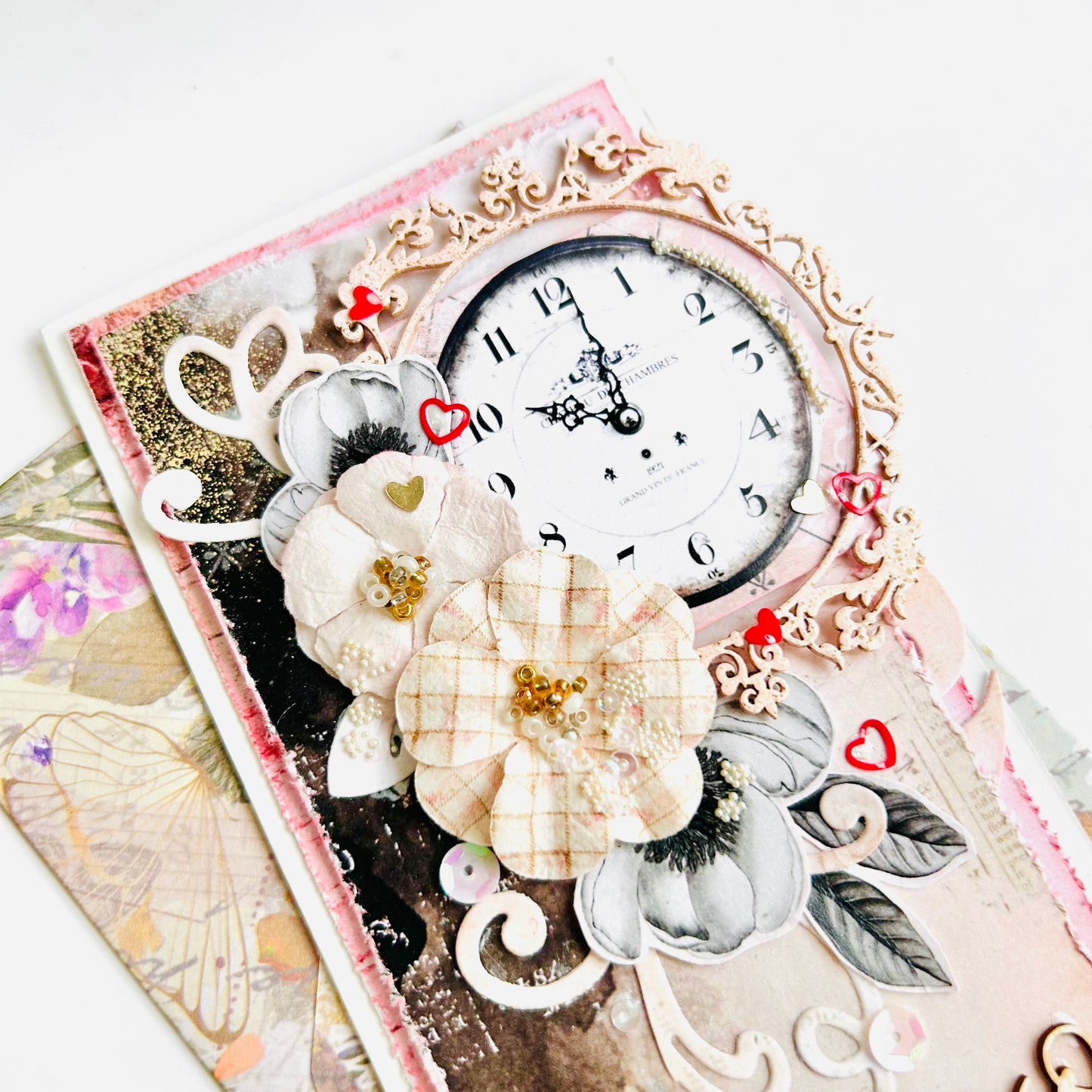 💖 Shabby Chic Card – 'XOXO'
