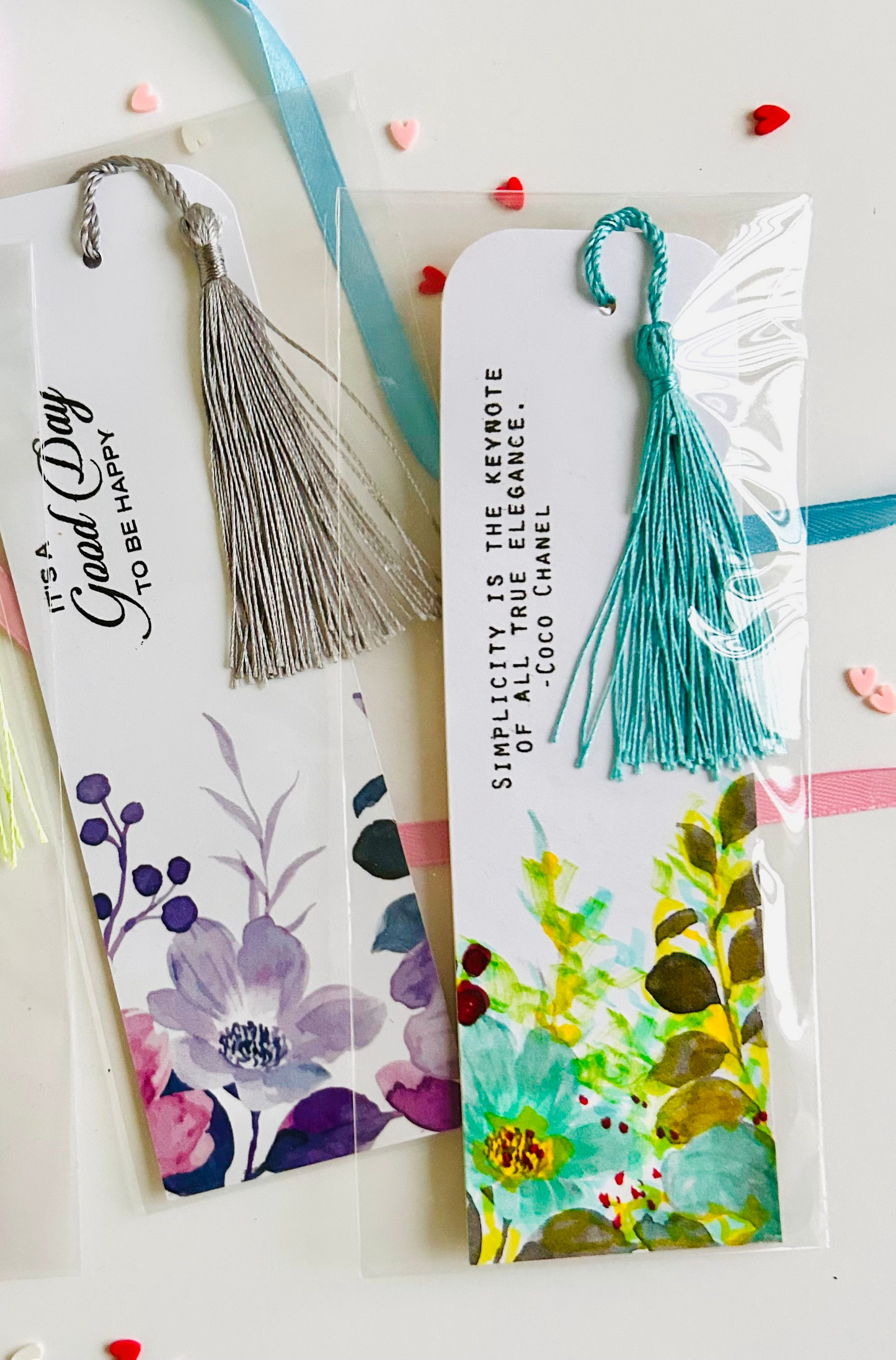Floral Bookmarks Cherry -Set of 2