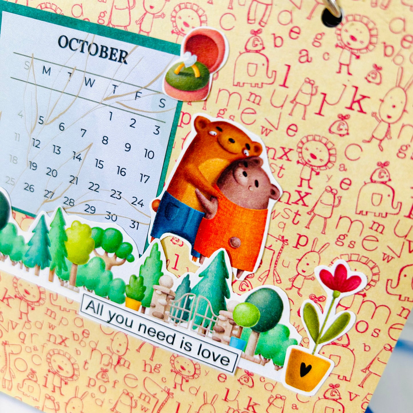 🗓️ Cheerful Desk Calendar 2026