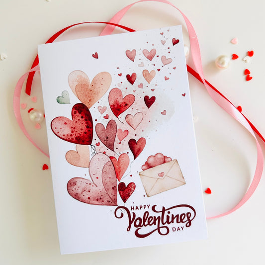 💕 Valentine’s Day Card ‘Envelope Hearts’