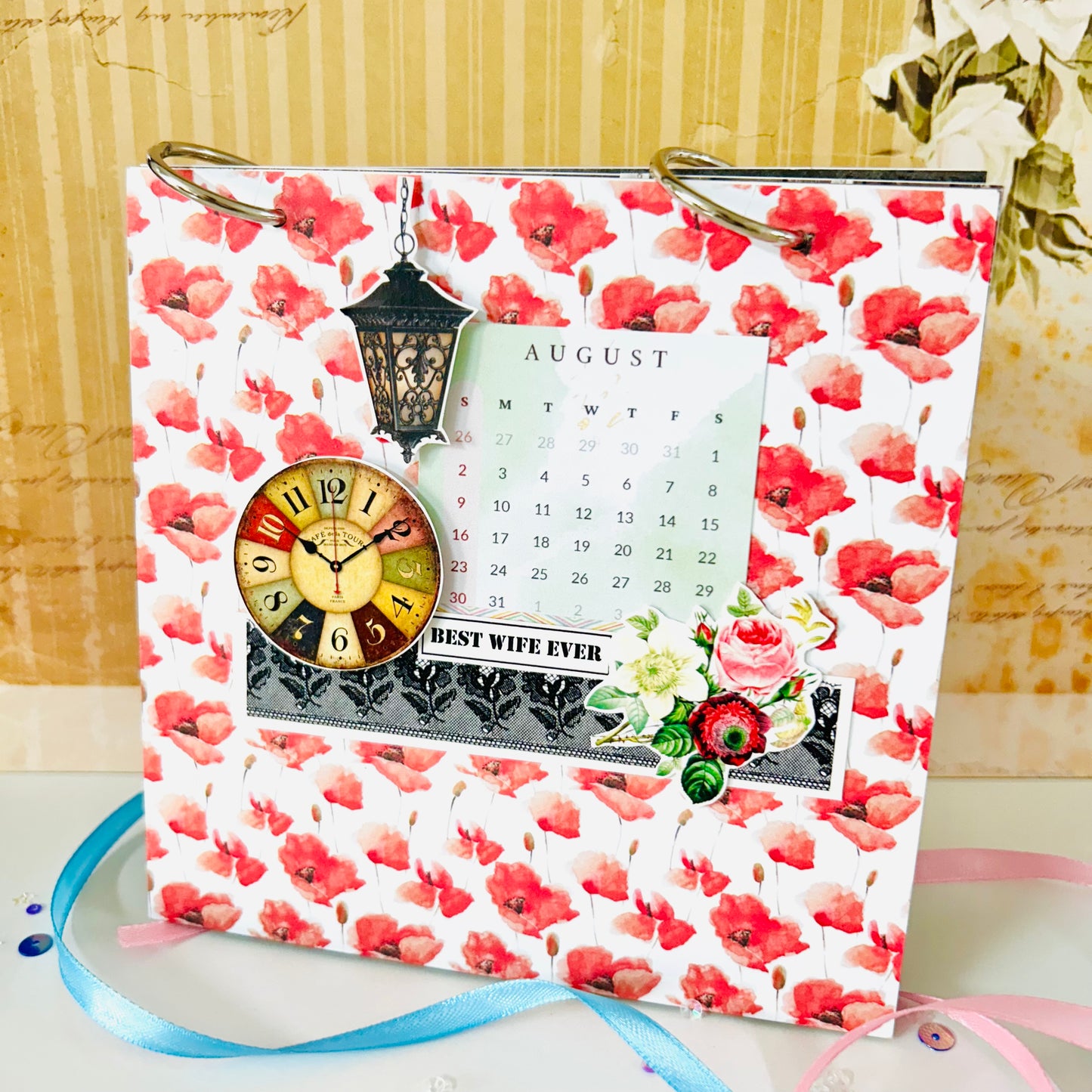 🗓️ Desk Calendar 2026 for Wife