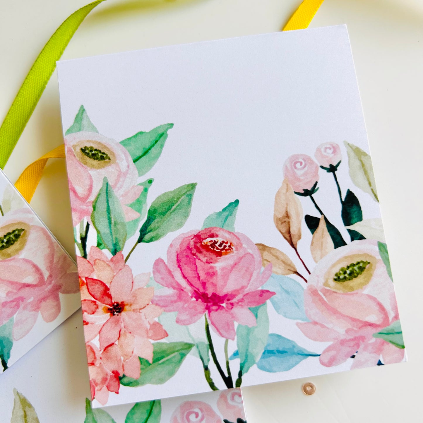 🌸💜 Pinky Purple Bloom Note Cards – Set of 3
