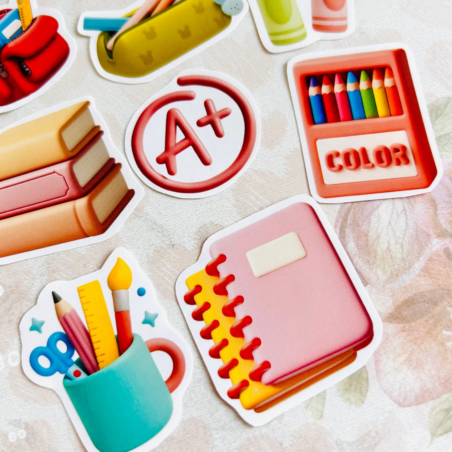 🖍️📚✏️ Back to School StiKars (Set of 8)