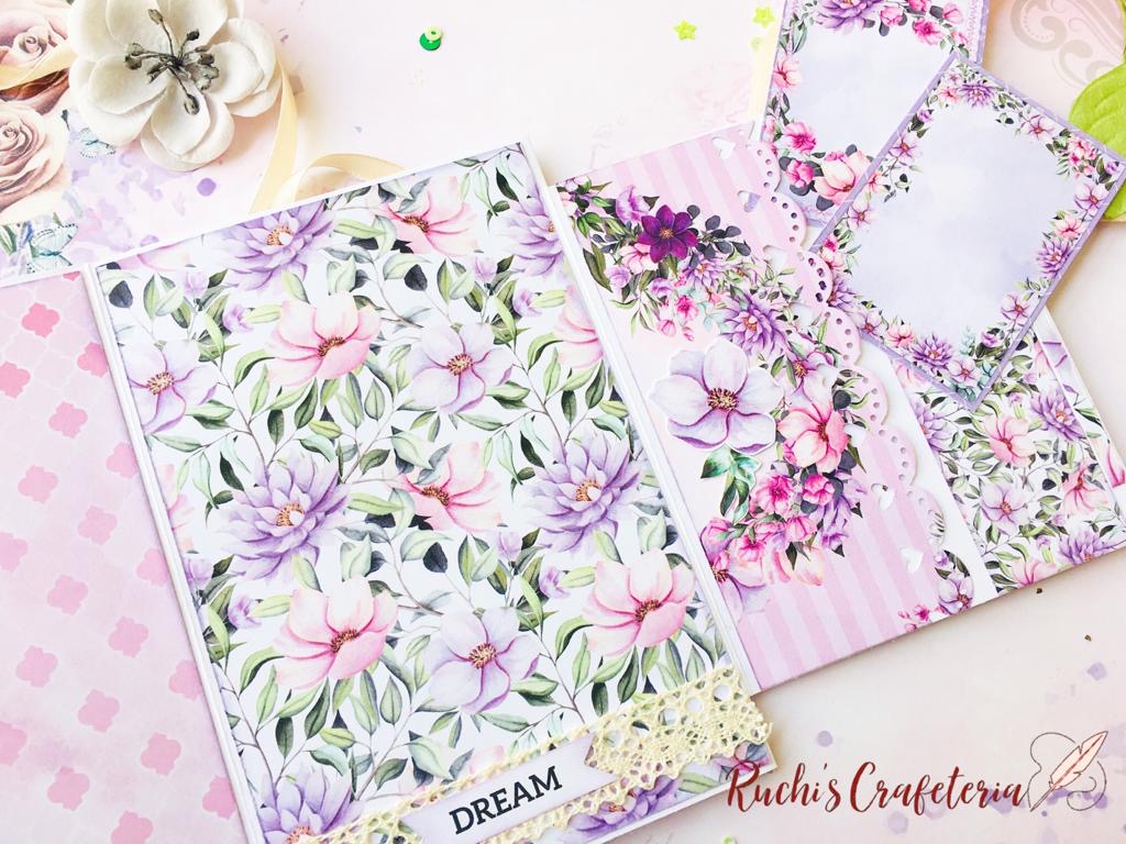 💜 Special Day – Handcrafted Pastel Florals Photo Album