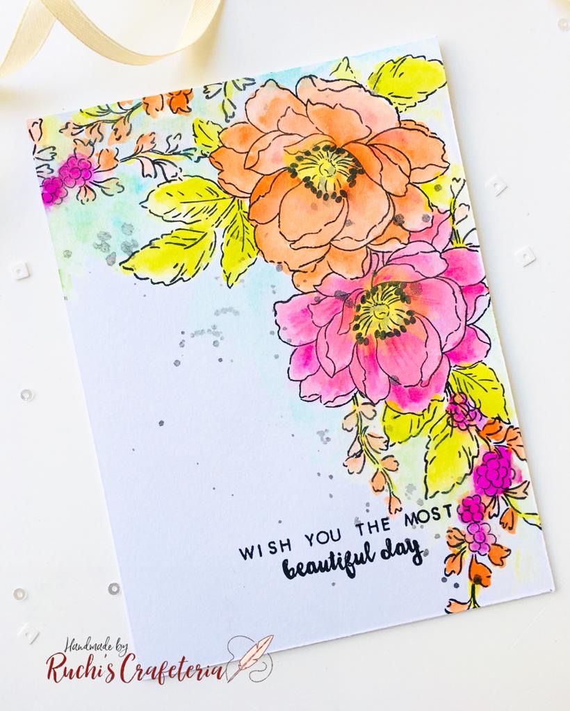 🌸 Greeting Card – “Wish You the Most Beautiful Day”
