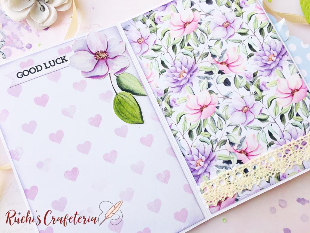 💜 Special Day – Handcrafted Pastel Florals Photo Album