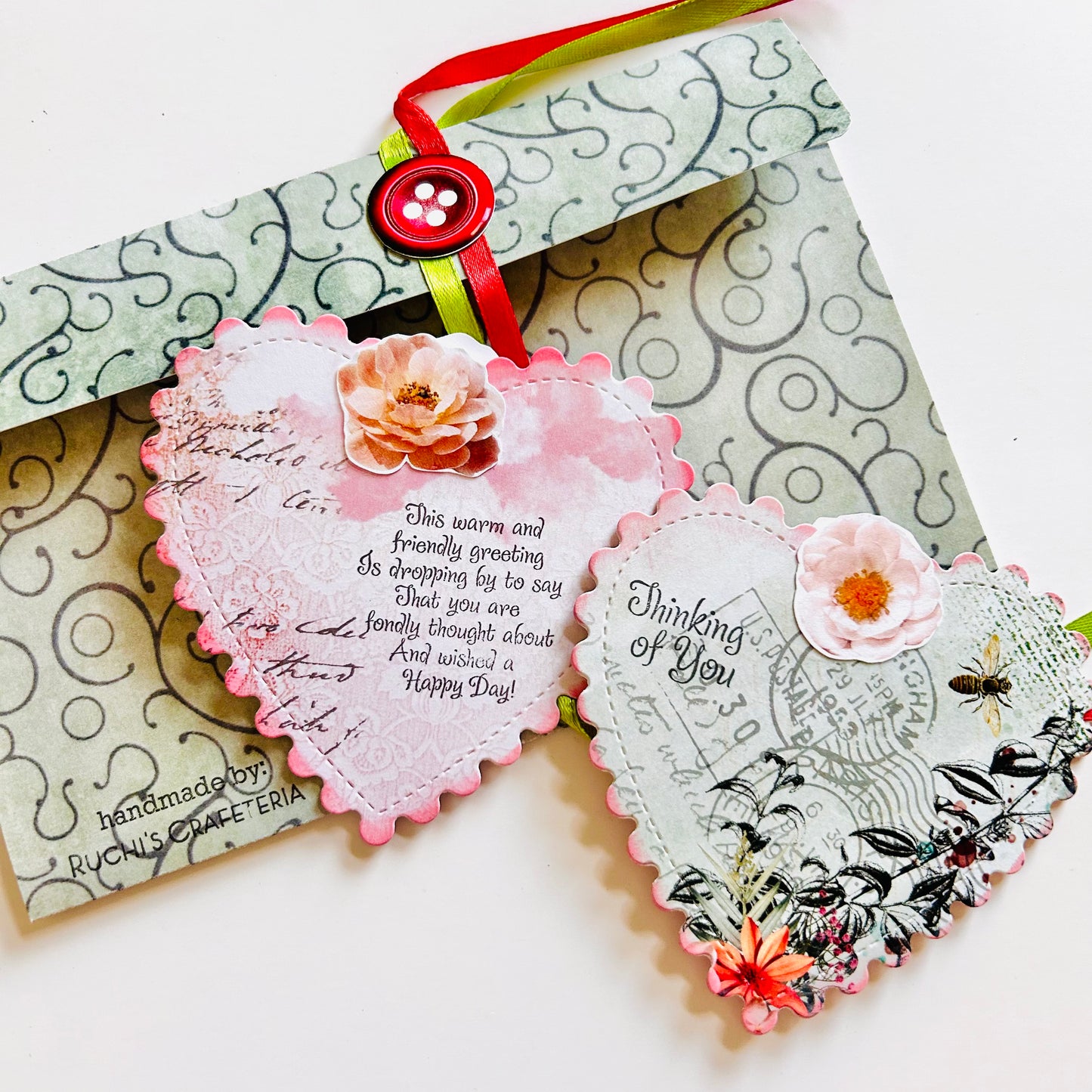 💖🎀 Love in Every Fold – Colorful Envelope Card