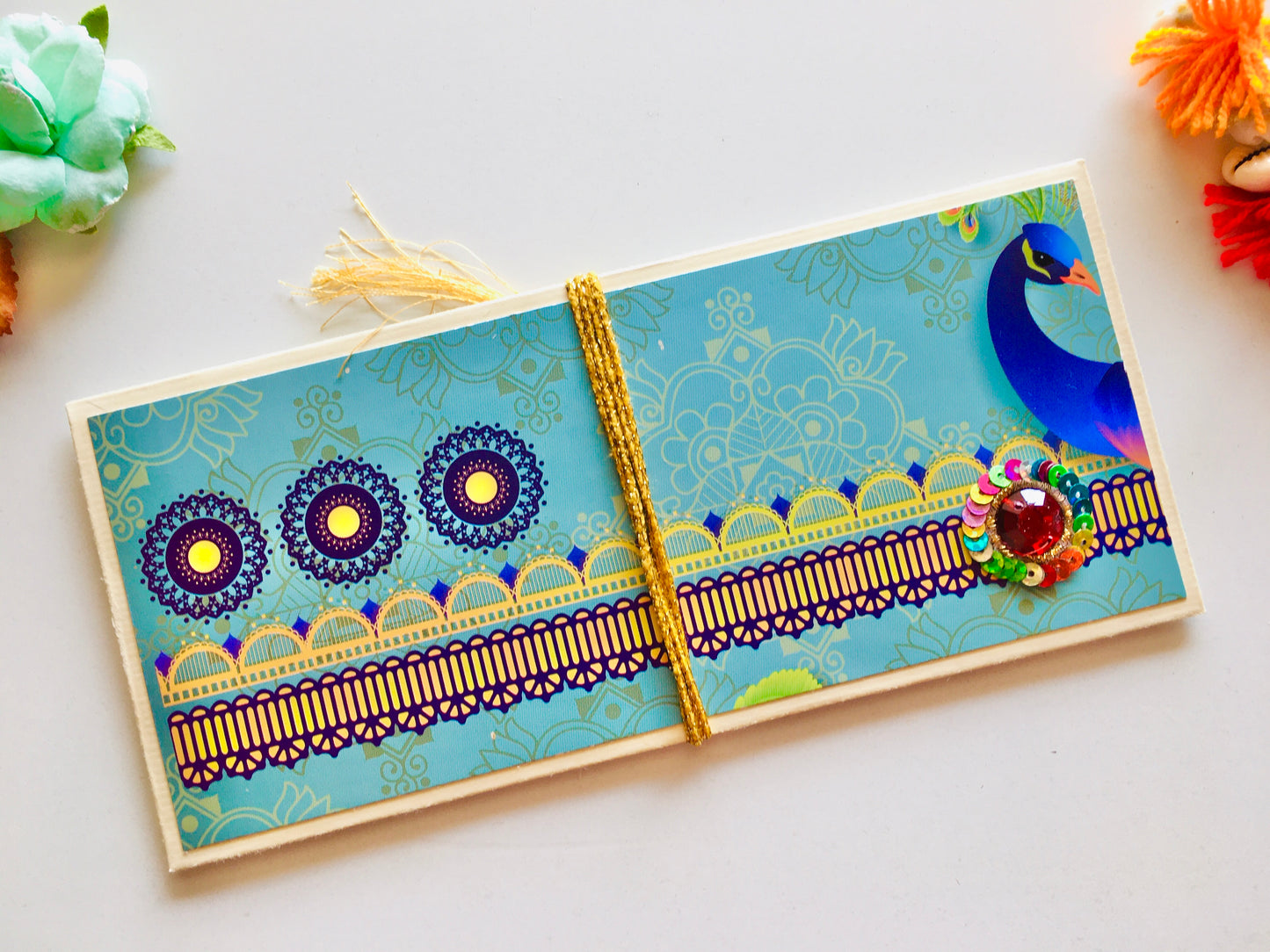 Festive Shagun Envelopes – Traditional Prints & Stone Motifs ✨💌 - Set of 4