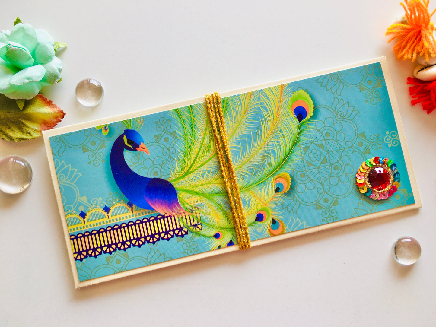 Festive Shagun Envelopes – Traditional Prints & Stone Motifs ✨💌 - Set of 4