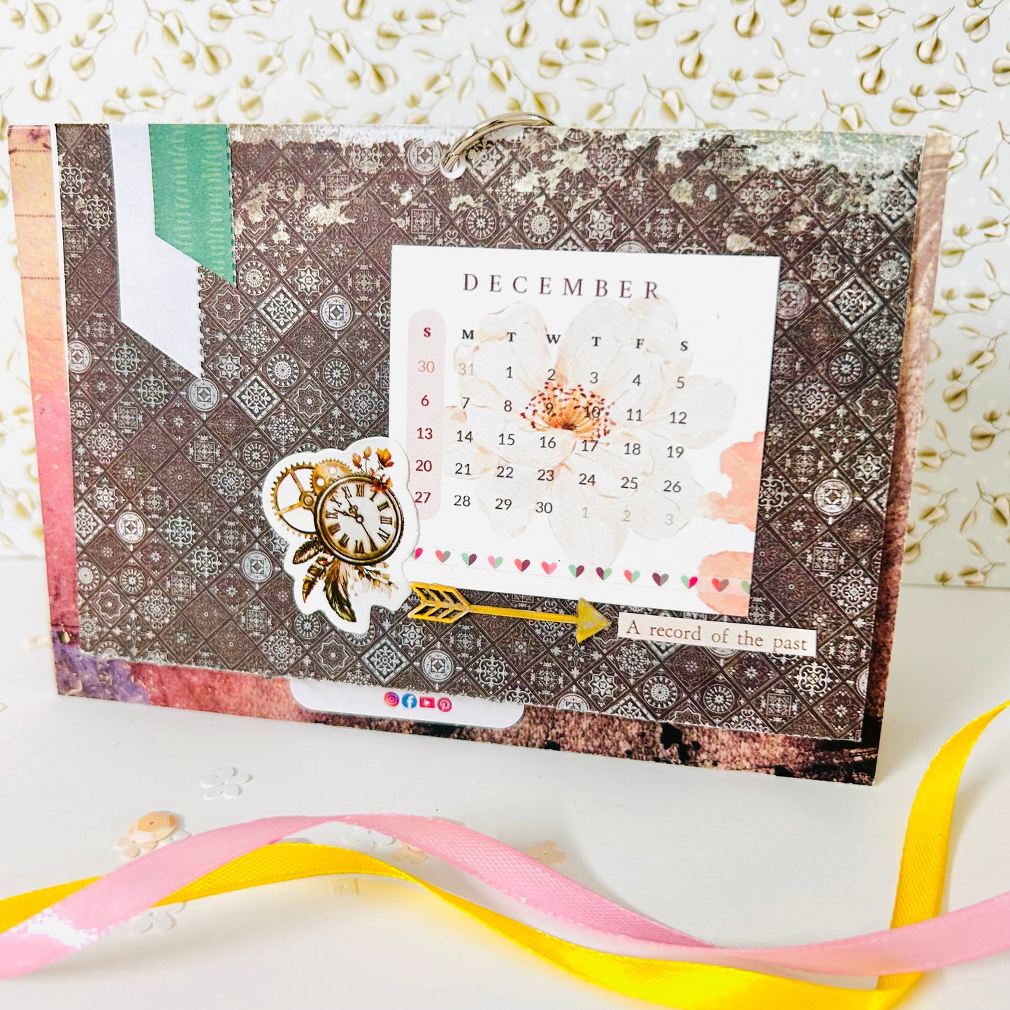 🗓️ Colorful Desk Calendar 2026