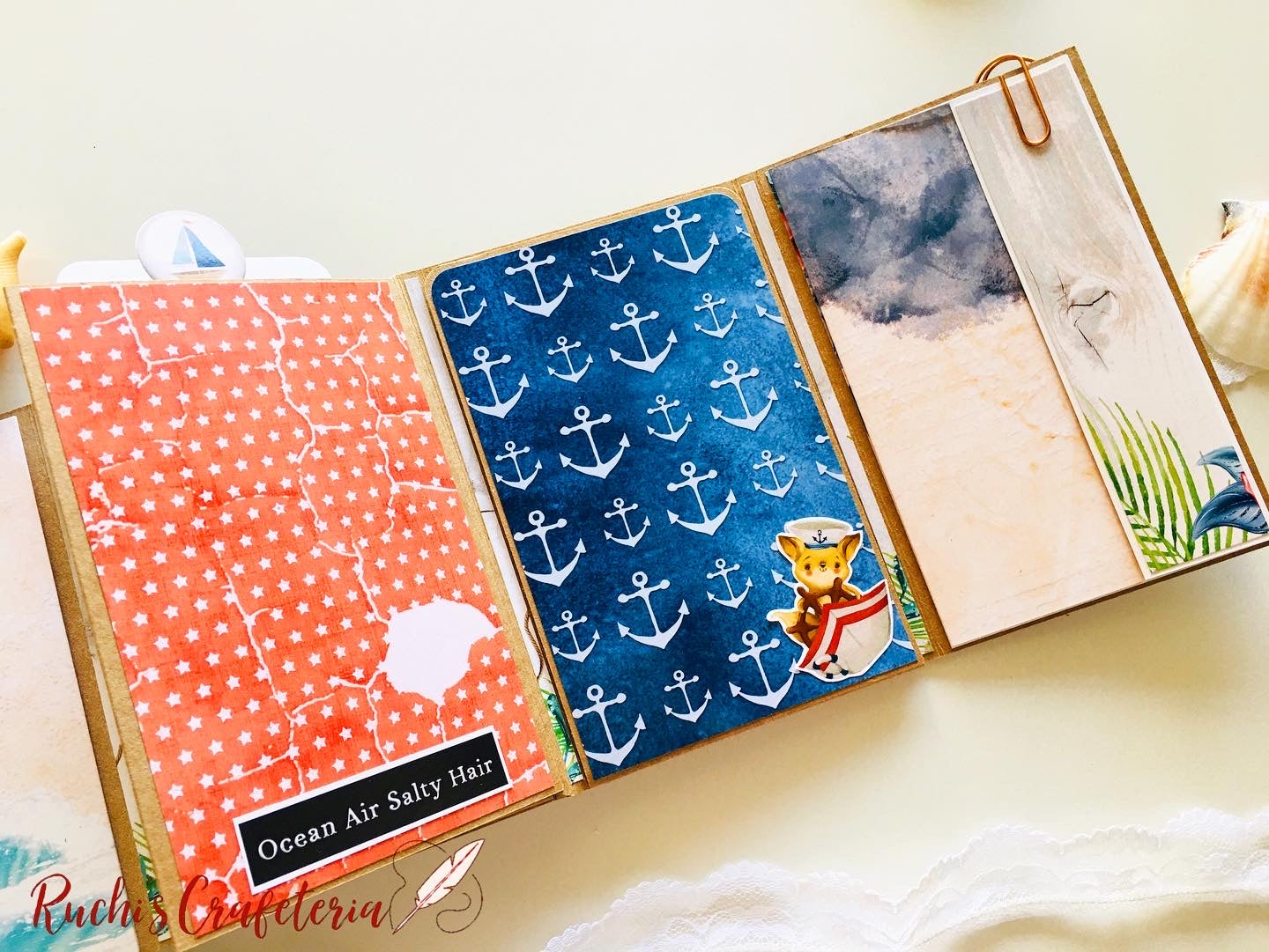🐚 Little Treasure – Handcrafted Seashore Photo Album