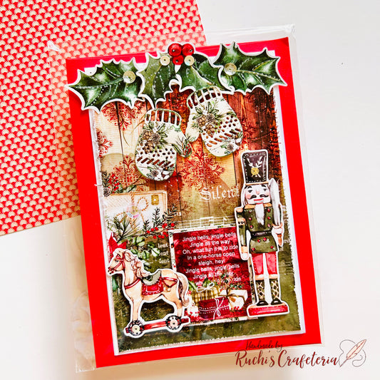 🎄 Handmade Christmas Greeting Card – A Festive Keepsake