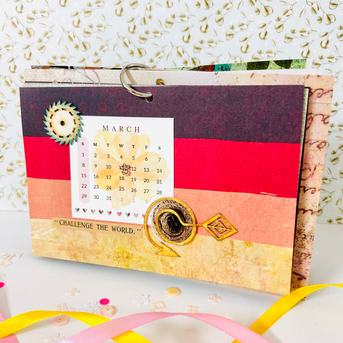 🗓️ Colorful Desk Calendar 2026